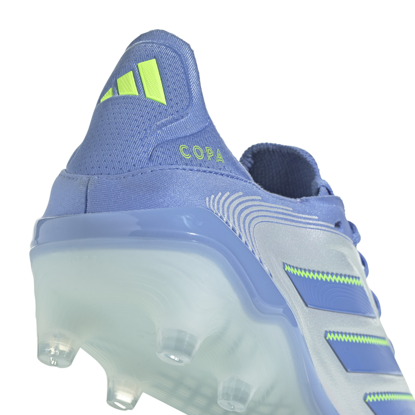 Adidas Copa Pure III Elite Gras Voetbalschoenen (FG) Blauw Grijs Neongeel