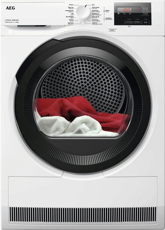AEG TR7284BB4 7000 serie SensiDry® - Warmtepomp Droger - 8 kg - NL/FR