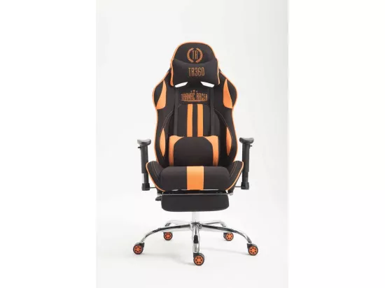 Chaise de bureau - Tissu - Noir / Orange - Limit