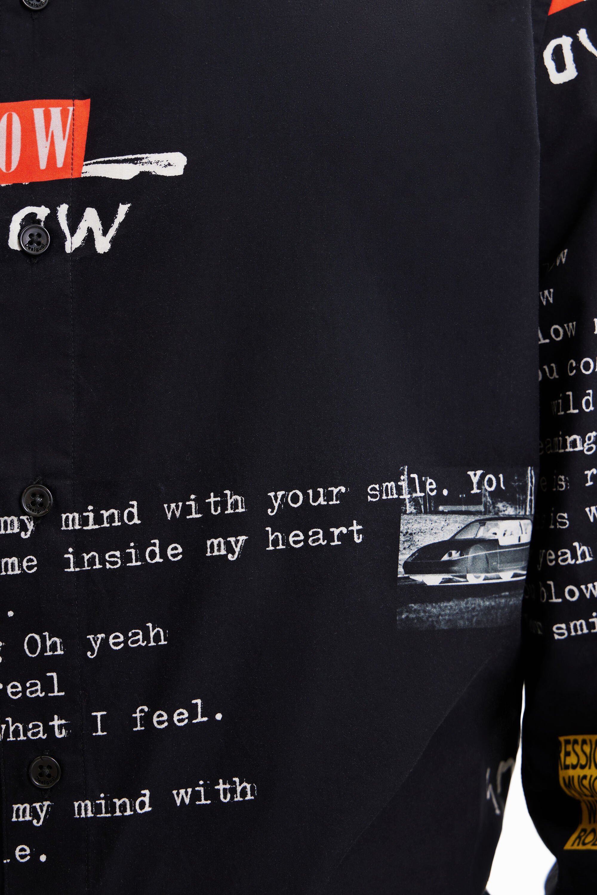 Chemise messages arty