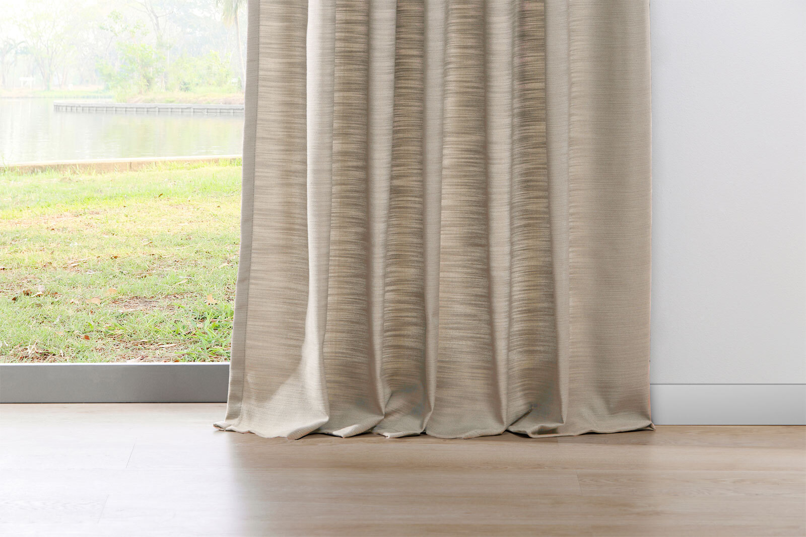my deco Schlaufenvorhang BALANCE 135 x 245 cm beige