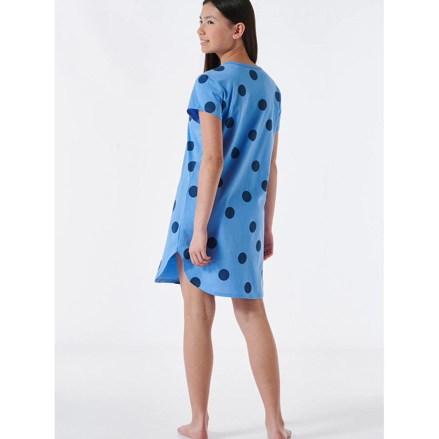 Schiesser Nachthemd Organic Cotton hellblau