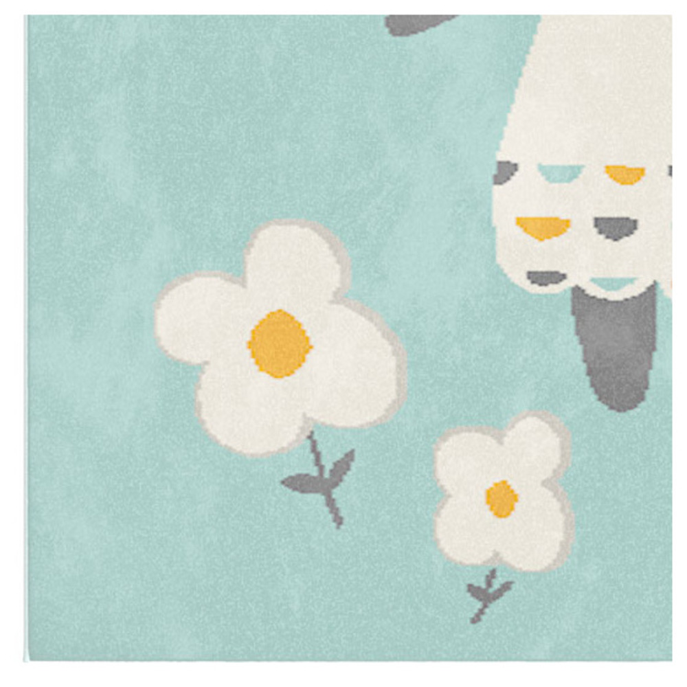 Tapis chambre d'enfant - lily fox - bleu - 120 x 170 cm