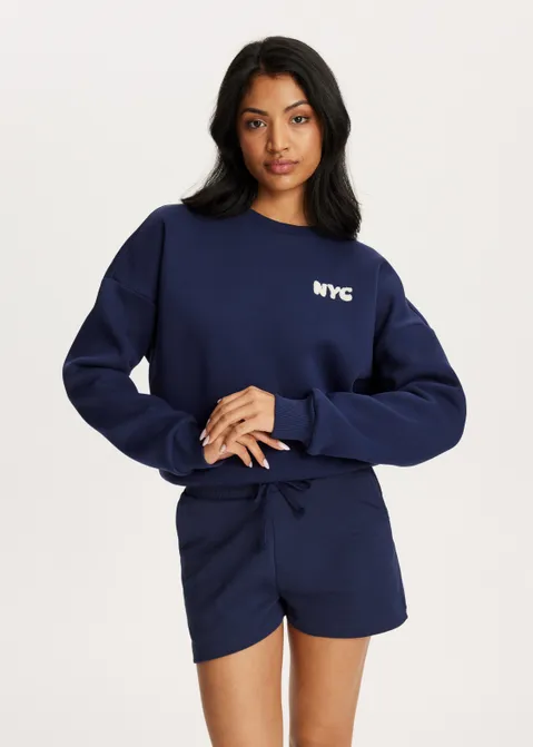 Sweater city girl blauw (BLW.D)