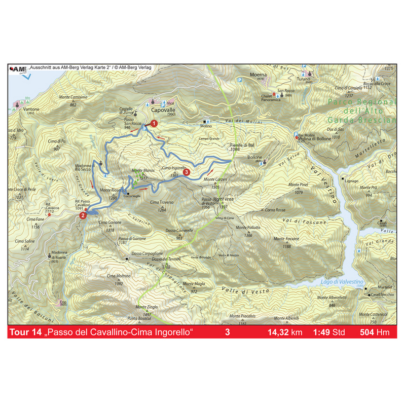 AM-Berg Verlag Gardasee Südwest - Valvestino See MTB Touren
