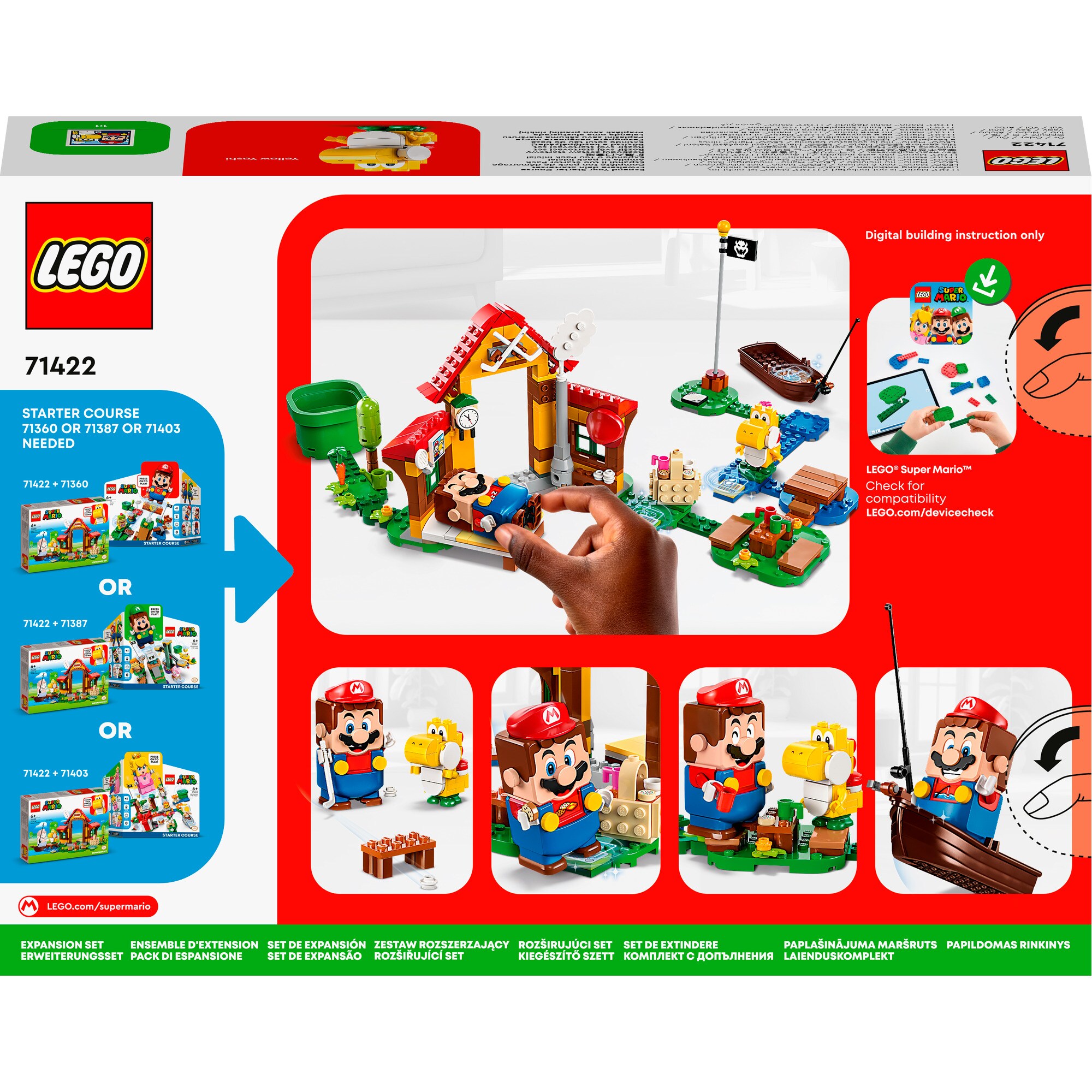 LEGO Konstruktionsspielzeug Super Mario Picknick bei Mario - Erweiterungsset