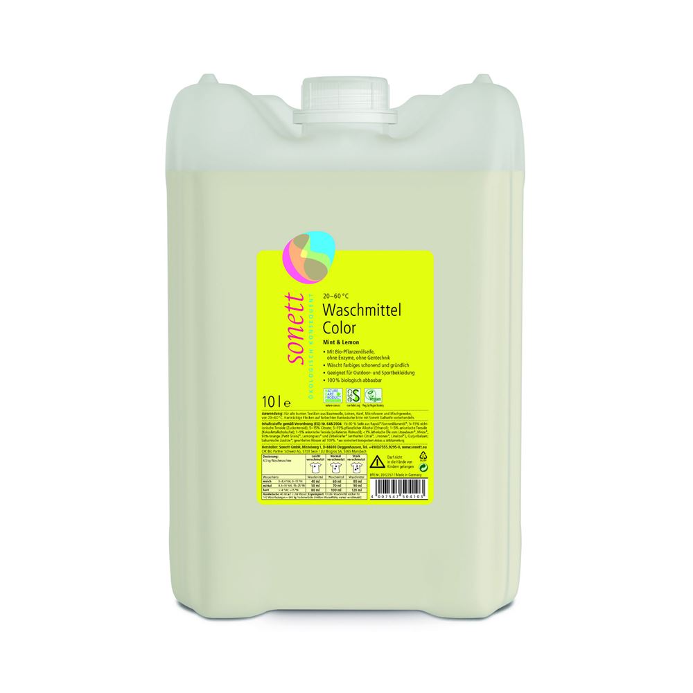 SONETT Waschmittel Color 20°-60°C Mint Lemon Kanister 10 lt