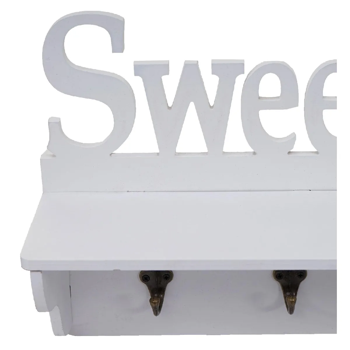 Mendler Garderobe Murale HWC-D41 Sweet Home - Blanc
