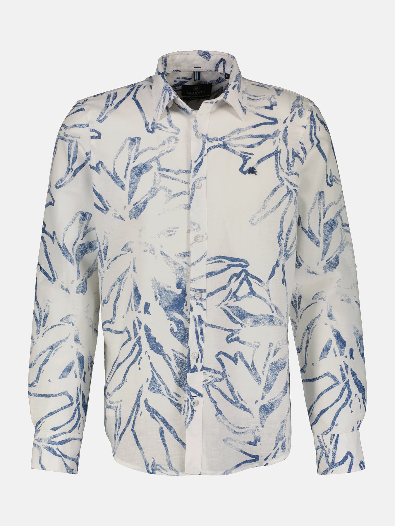 Herren Langarmhemd mit sommerlichem Print