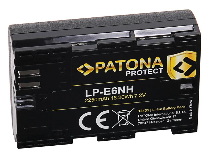 Patona PROTECT Akku für Canon EOS R5, EOS R6, R6II und R7 PROTECT Batteriesatz für Canon