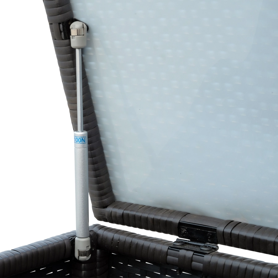 Outsunny Polyrattan Auflagenbox dunkelbraun
