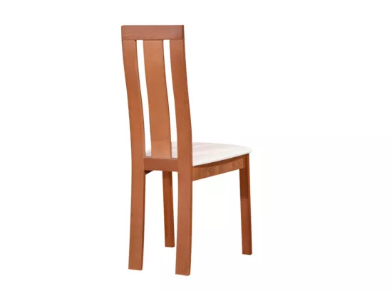 Lot de 2 chaises DOMINGO - Hêtre massif coloris chêne