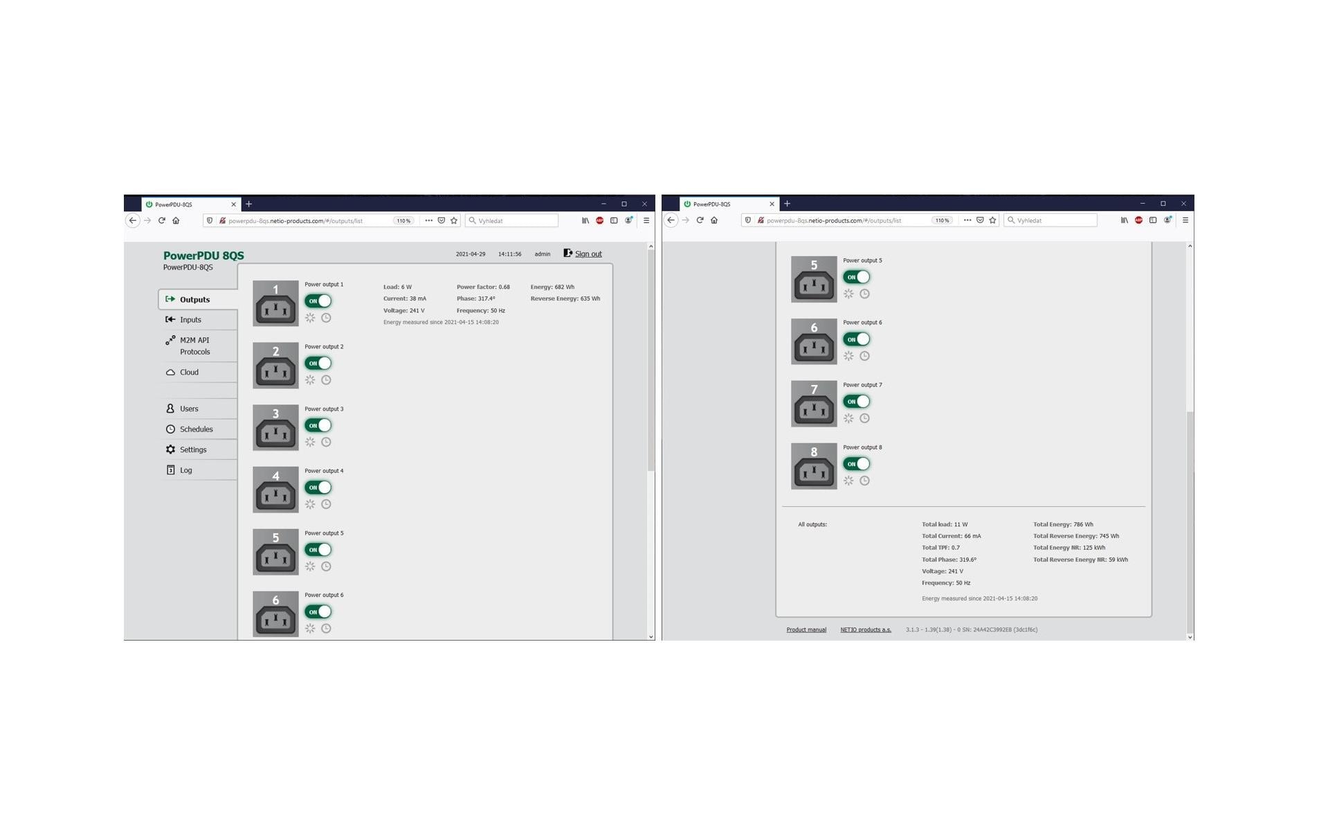 PowerPDU 8QS<br>LAN-gesteuerter und messbarer Stromverteiler mit 8 Ausgängen