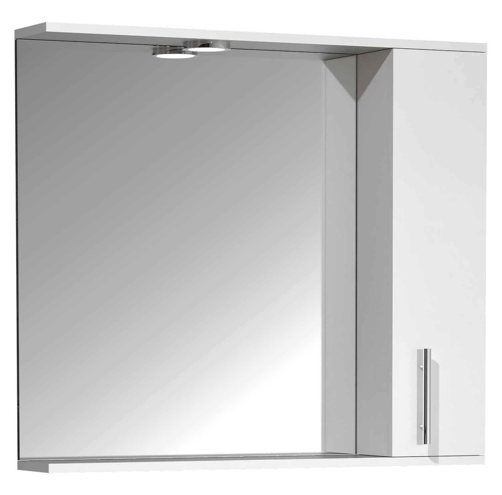 Spiegelschrank LISALO XL - weiß - mit Beleuchtung - 75 cm
