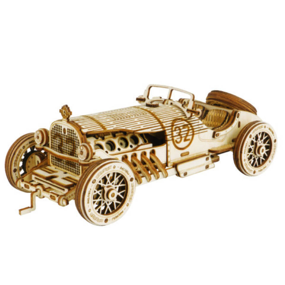 Robotime ROKR 3D houten Grand Prix Car pionierssportwagen