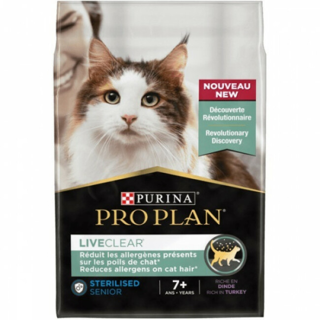 Croquettes ProPlan Liveclear Senior Sterilised pour chat senior stérilisé
