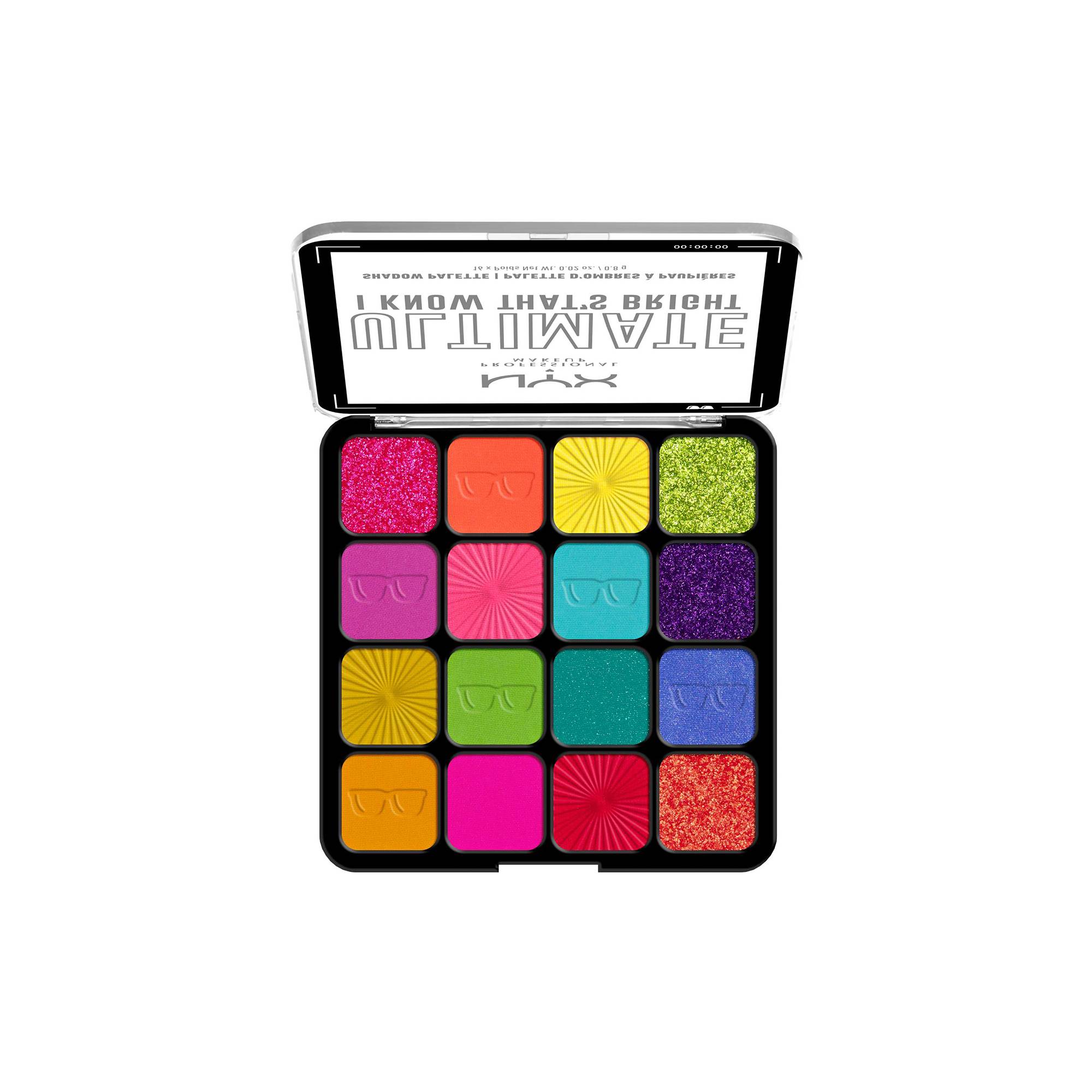 Palette 16 fards à paupières Ultimate I know that's bright / 108g