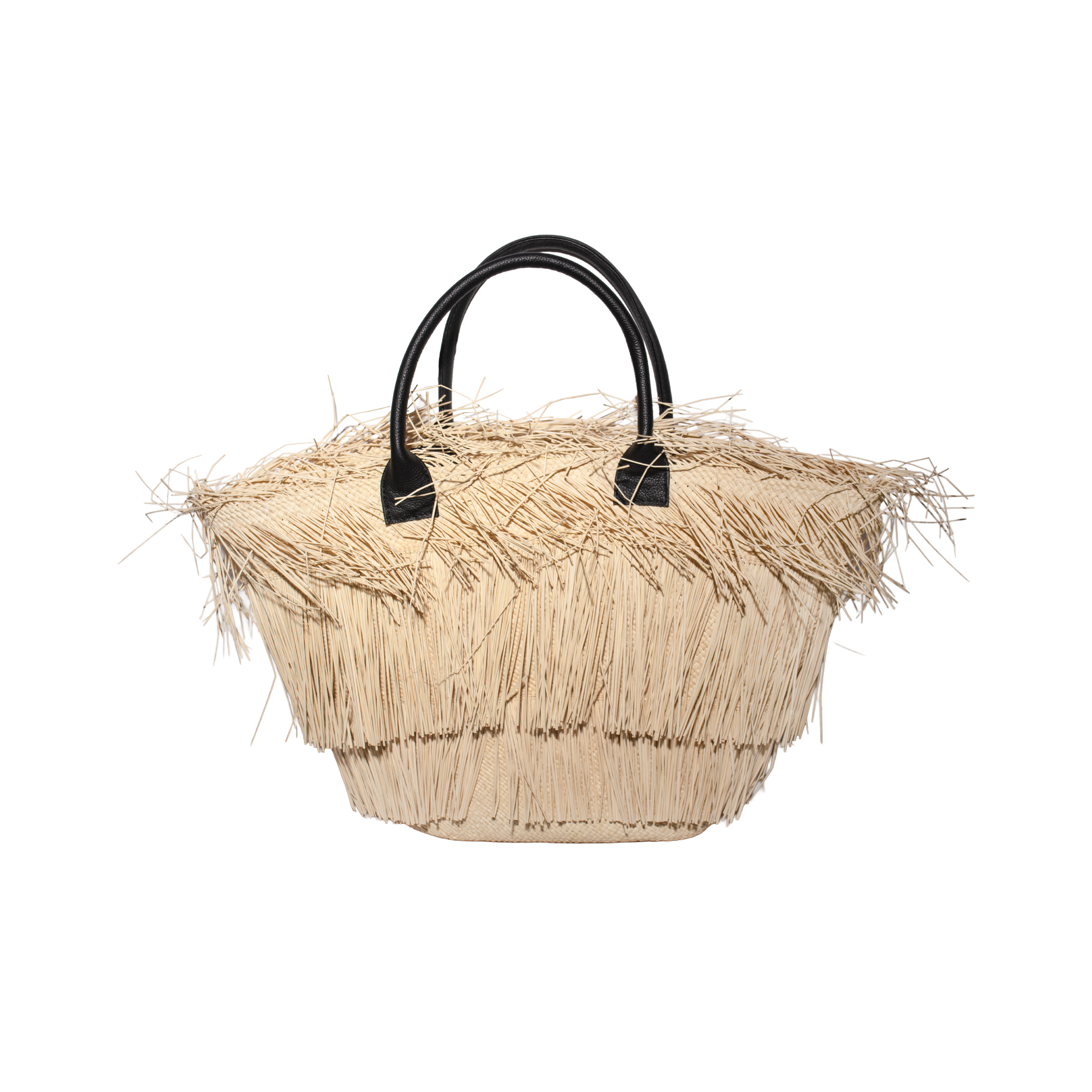 Panier moyen à bordure effilochée et à franges