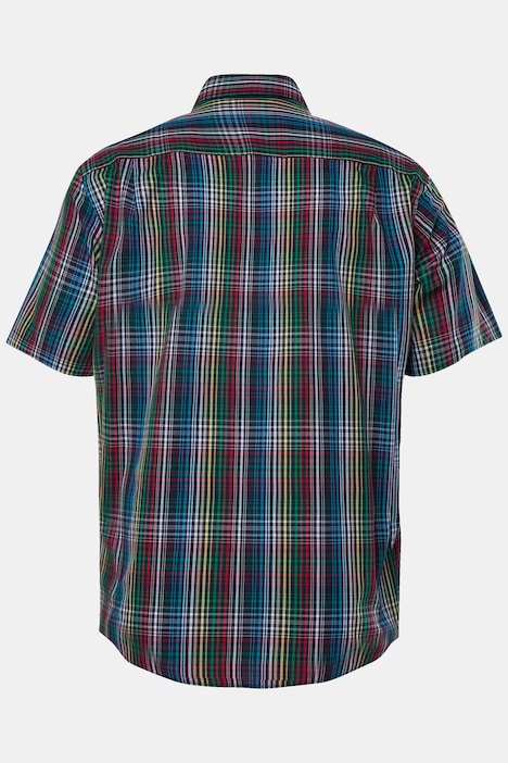 Boston Park Karohemd, Halbarm, Bauchfit, Comfort Fit, bis 8 XL