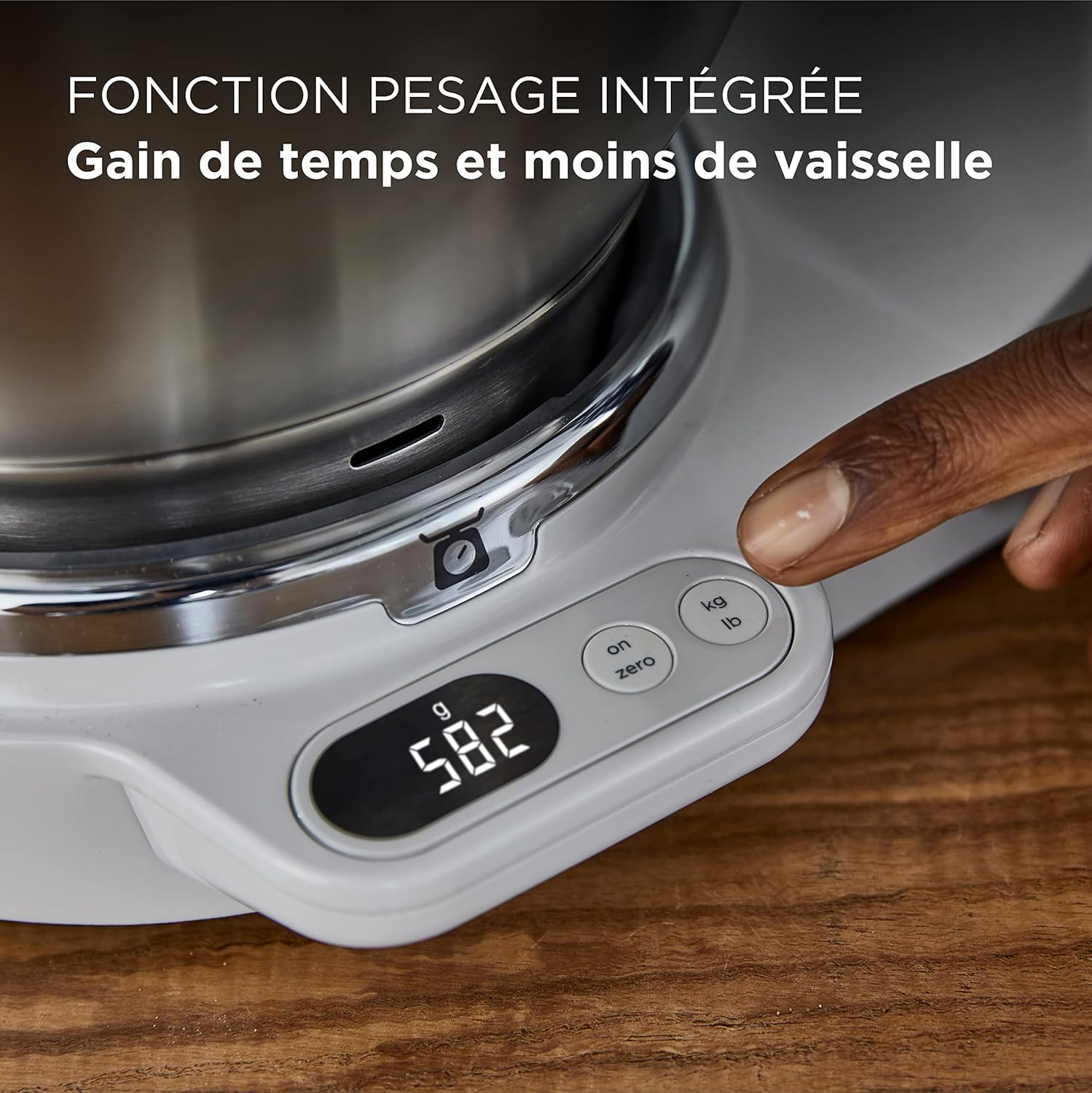Kenwood Titanium Chef Baker XL, Robot Pâtissier avec Batteur K, Crochet Pétrisseur, Fouet et Bol de 7 Litres, KVL85.424SI, 1200W, Argent