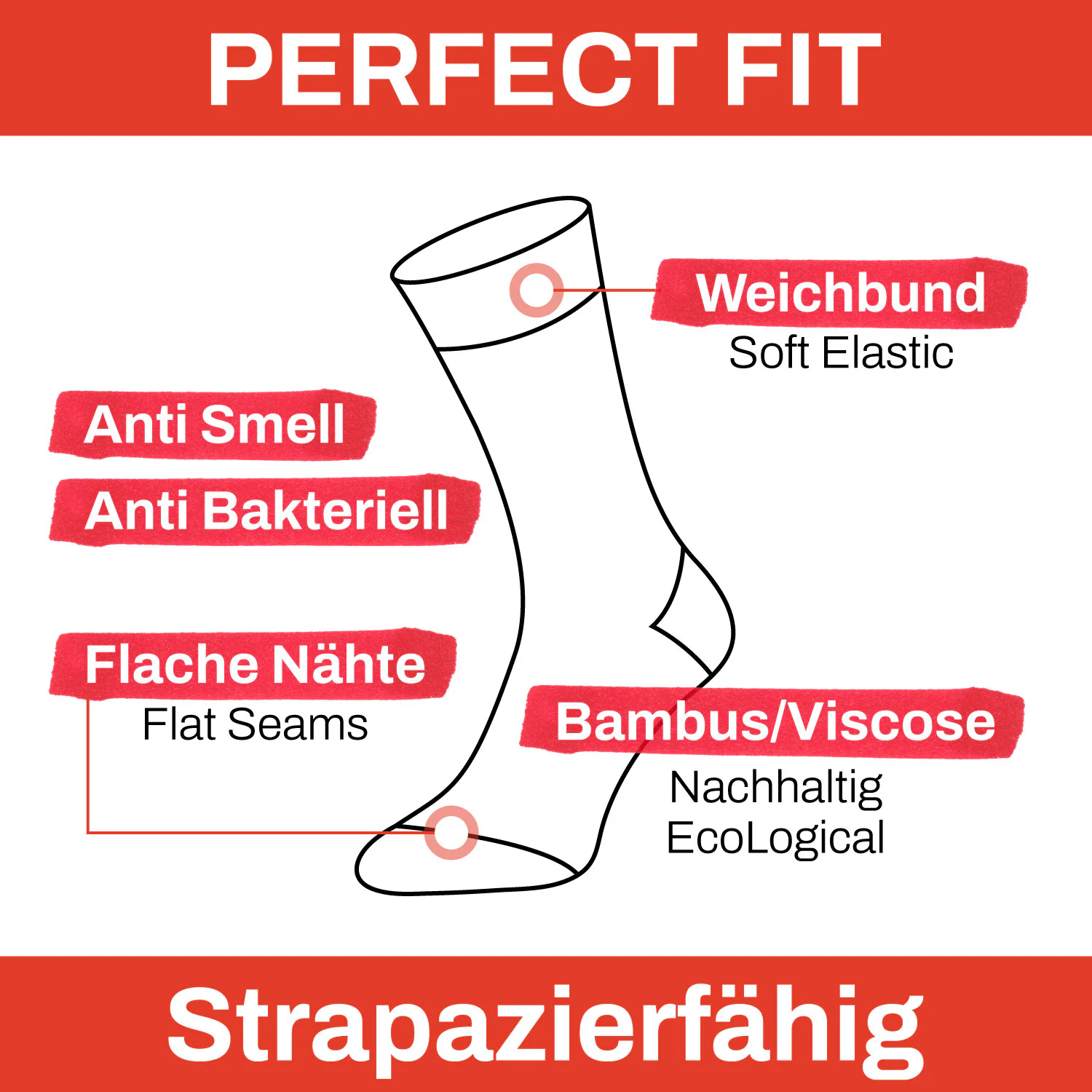 Chili Lifestyle BAMBUS Socken 6 Paar extra weich