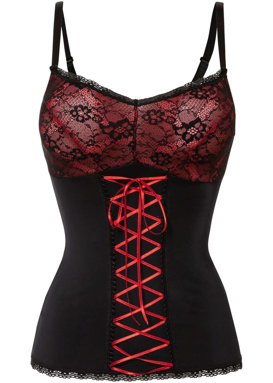 Top sculptant avec laçage, maintien modéré