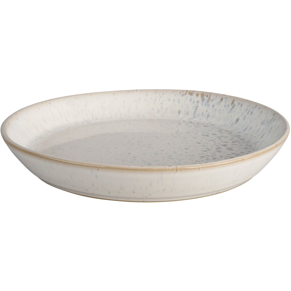 Kiln tallerken, liten, hvit og grå