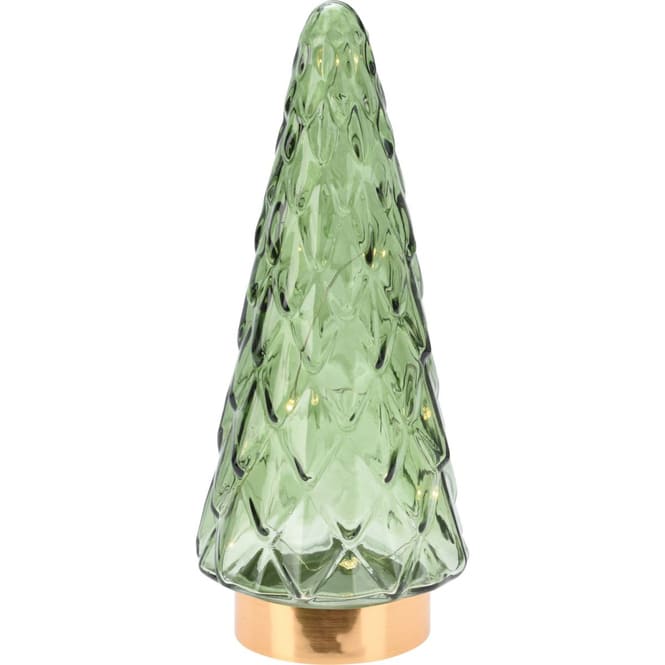 Dekobaum mit LED - grün - ca. 24 cm