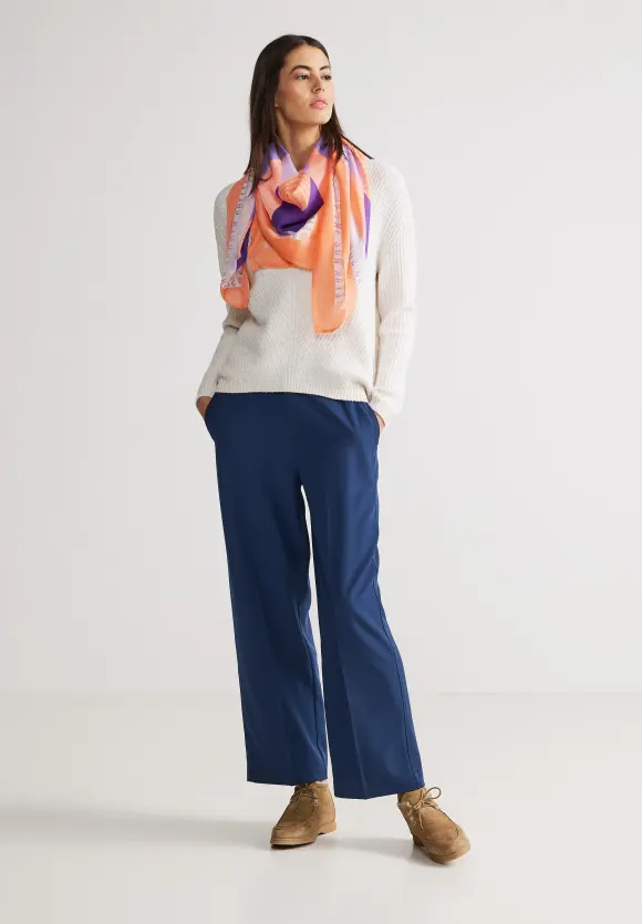 Halstuch mit Print - strong apricot