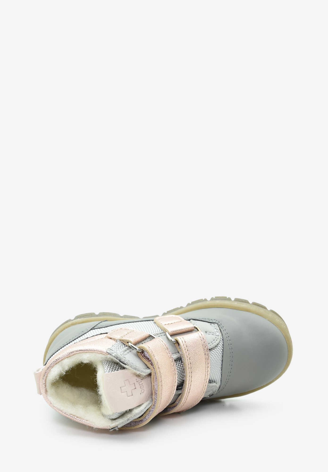 Arosa velcro TEX Wollfutter Kleinkinder Grau Rosa