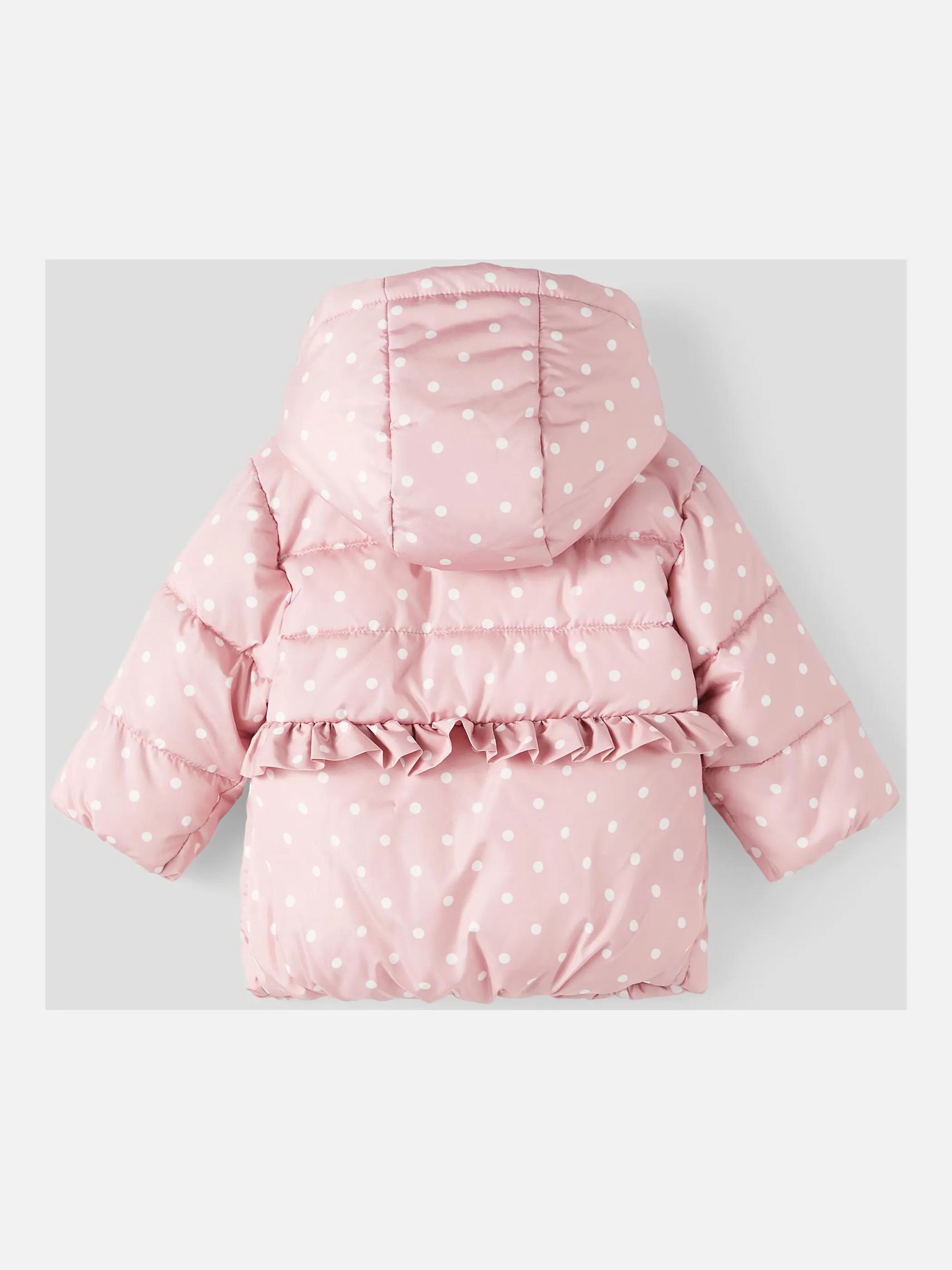 Mädchen Jacke mit Rüschen und Punkten