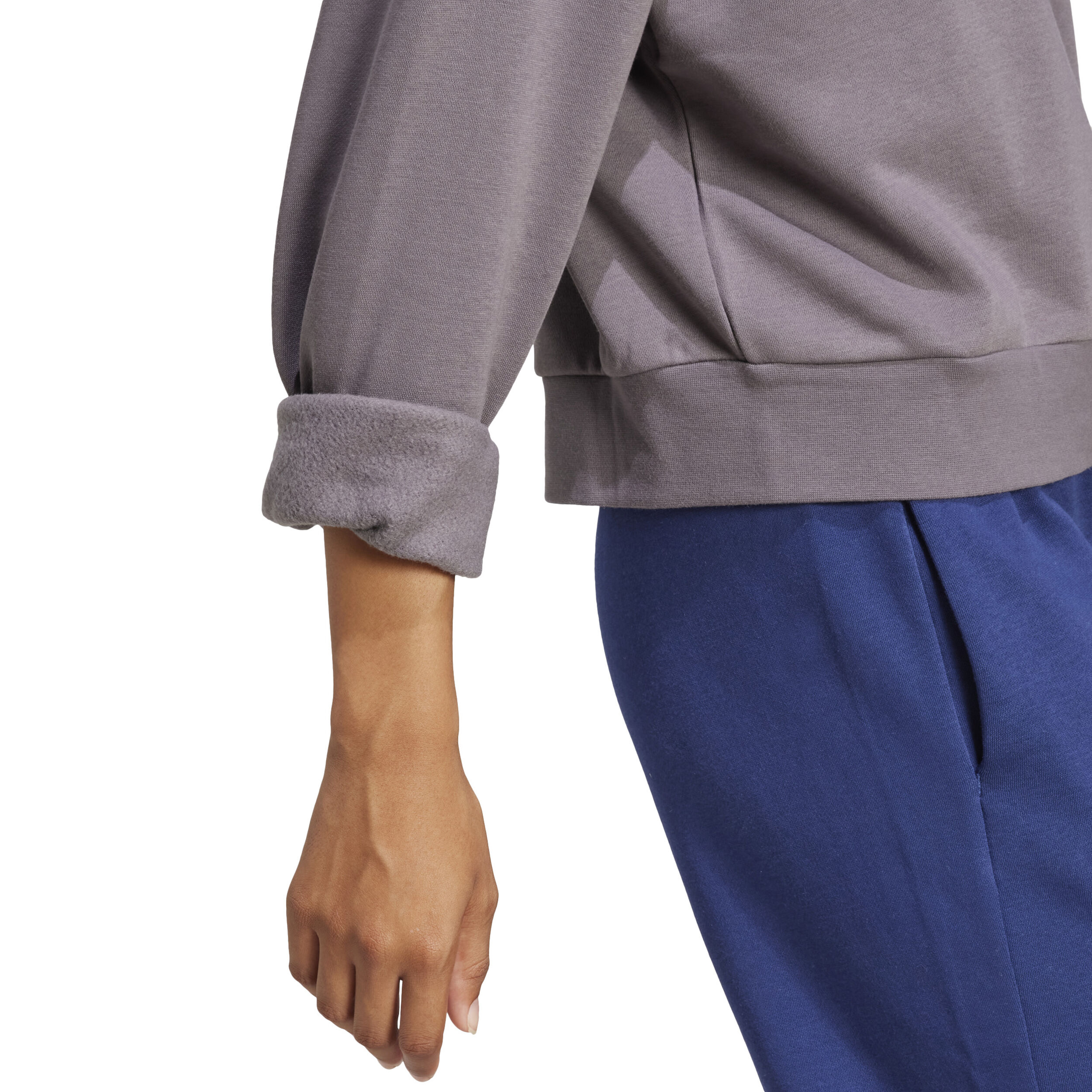 adidas Small Logo Feelcomfy Sweat-shirt Femmes - Gris Foncé