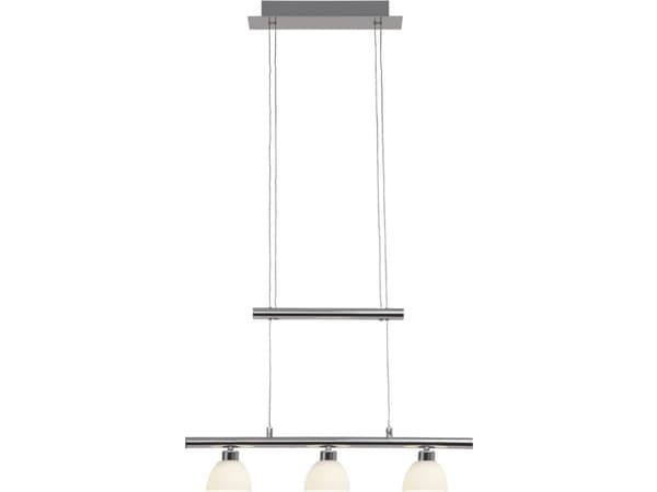 Brilliant Tonja - Taklampe - LED x 3 - total: 15 W - varmt hvitt lys - 3000 K - hvit, krom