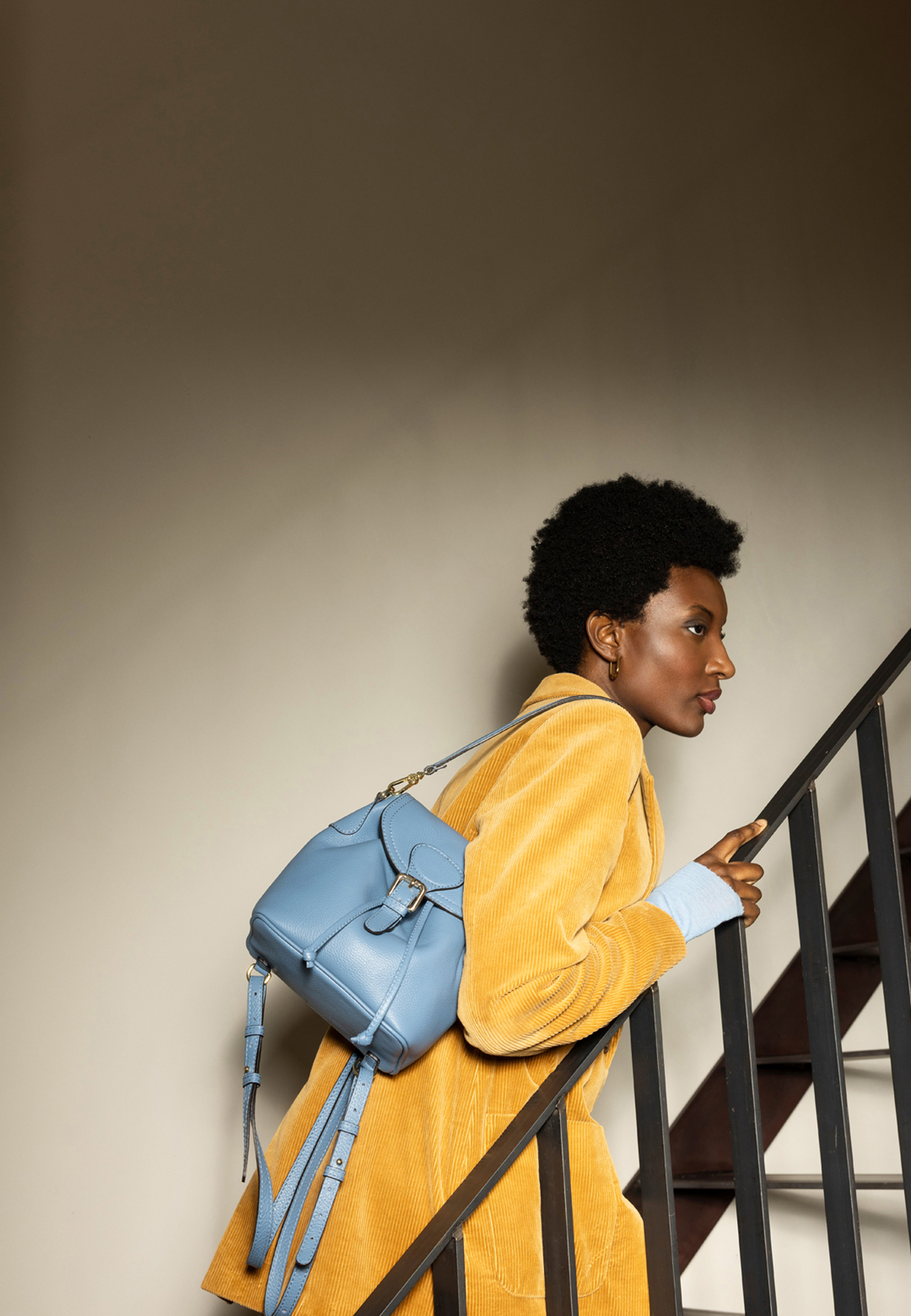 Backpack DAILY SMALL Leather AGAVE Standard