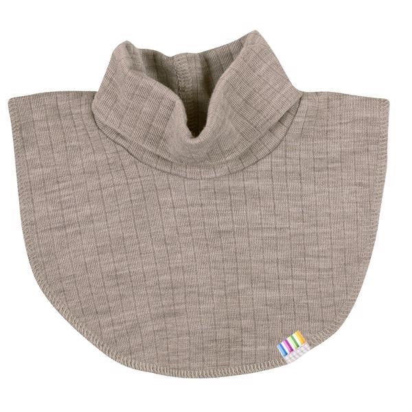 Uld Rib Sesame Melange Polo Neck - Joha