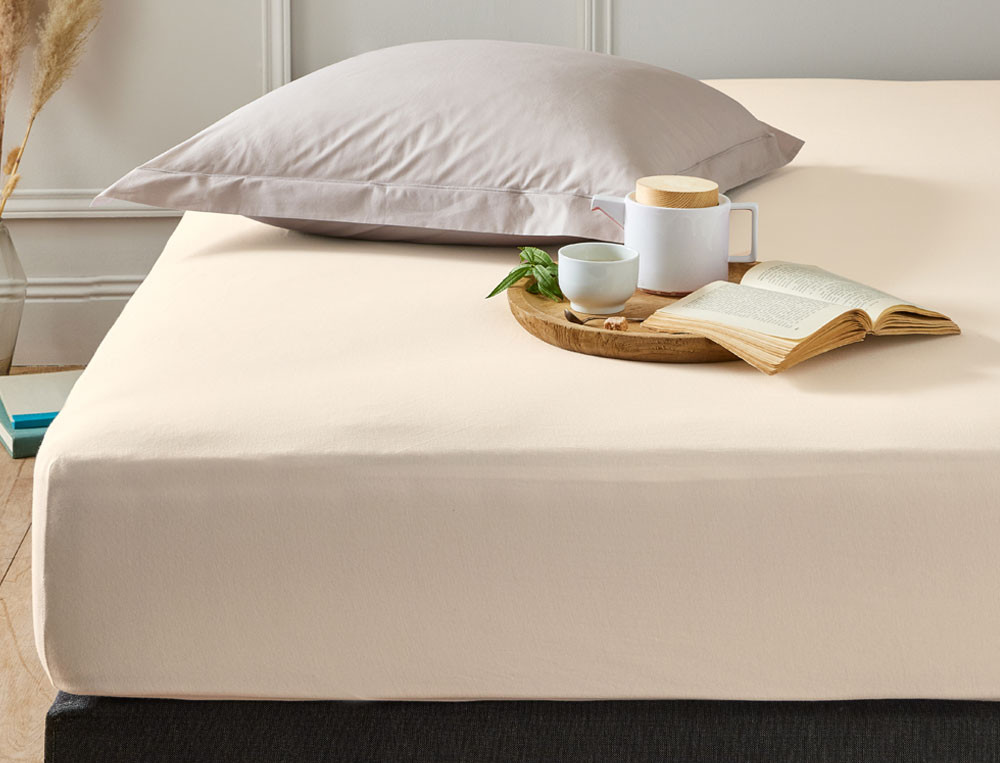 Pack 2 draps-housses-Jersey extensible