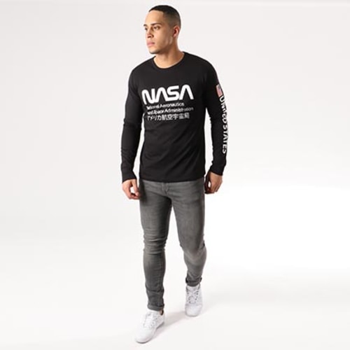 Tee Shirt Manches Longues Admin Noir