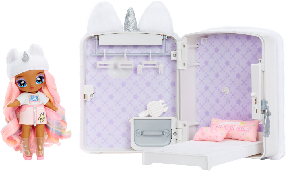 Na! Na! Na! Surprise 3-in-1 Backpack Bedroom Unicorn Playset- Whitney Sparkles