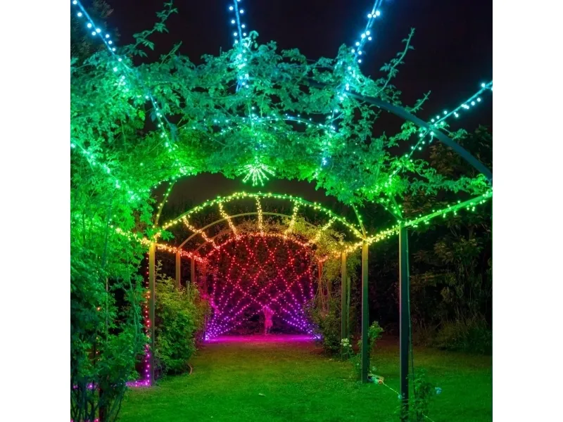 Twinkly 250L 5MM matt clear flat RGBW lens light string, 8cm lamp spacing, transparent wire, BT WiFi, Gen II, IP44
