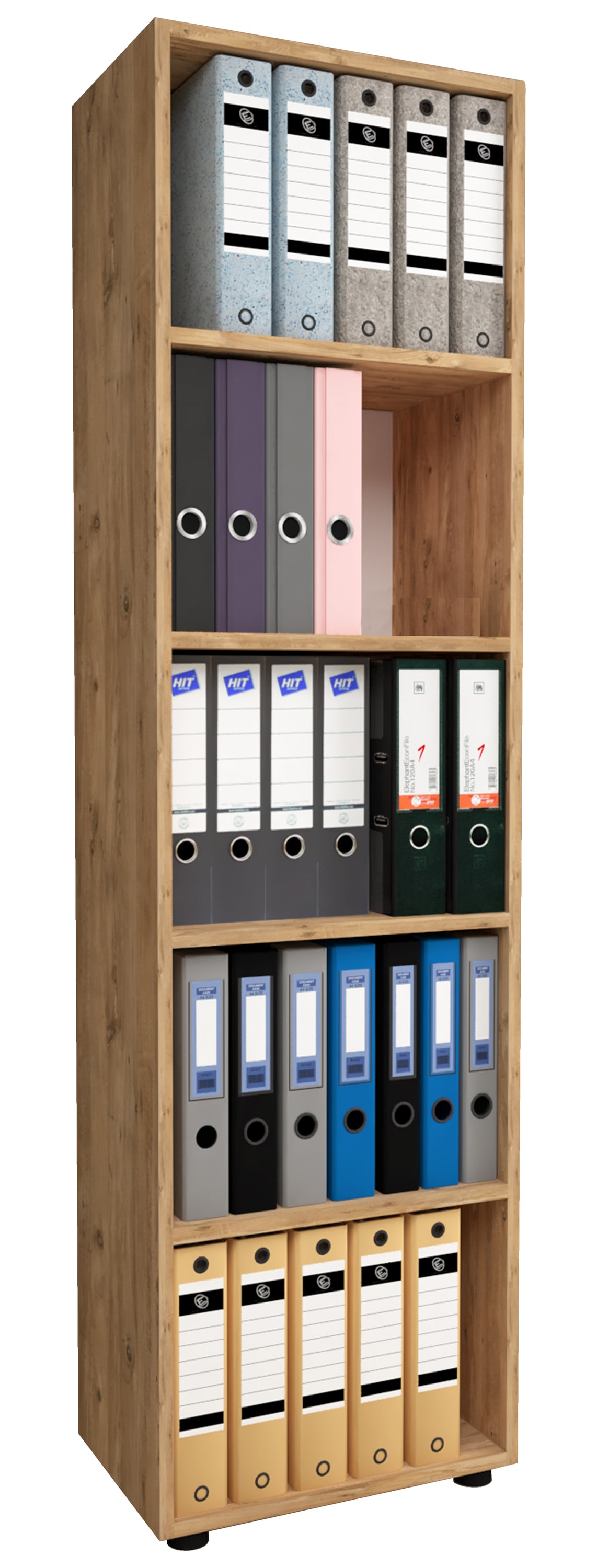 VCM Holz Büro Stand Regal Bücher Ordner Aktenregal Ordnerregal Bücherregal Ulas 5f
