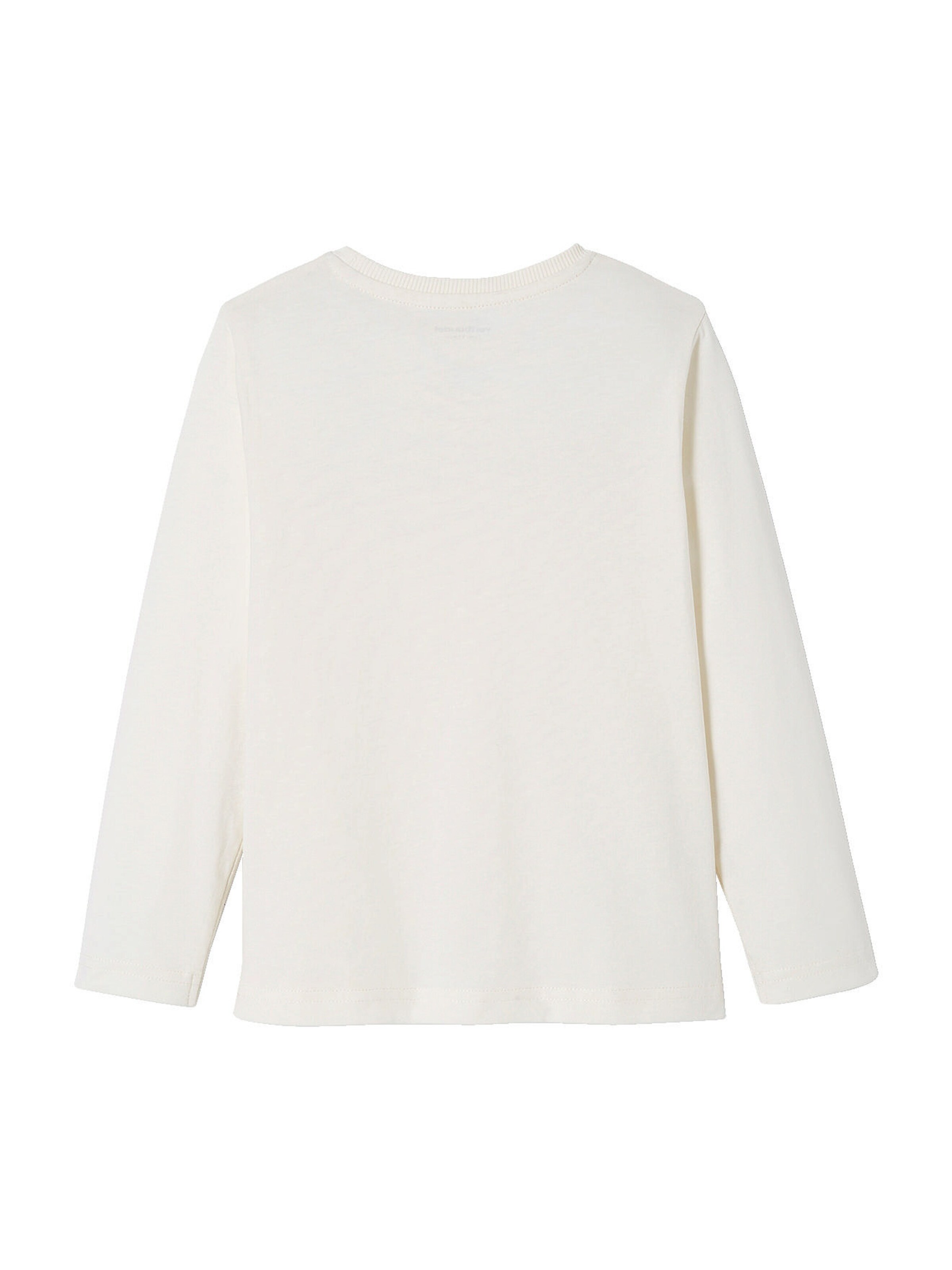 Vertbaudet Jungen Langarmshirt BASIC wollweiß