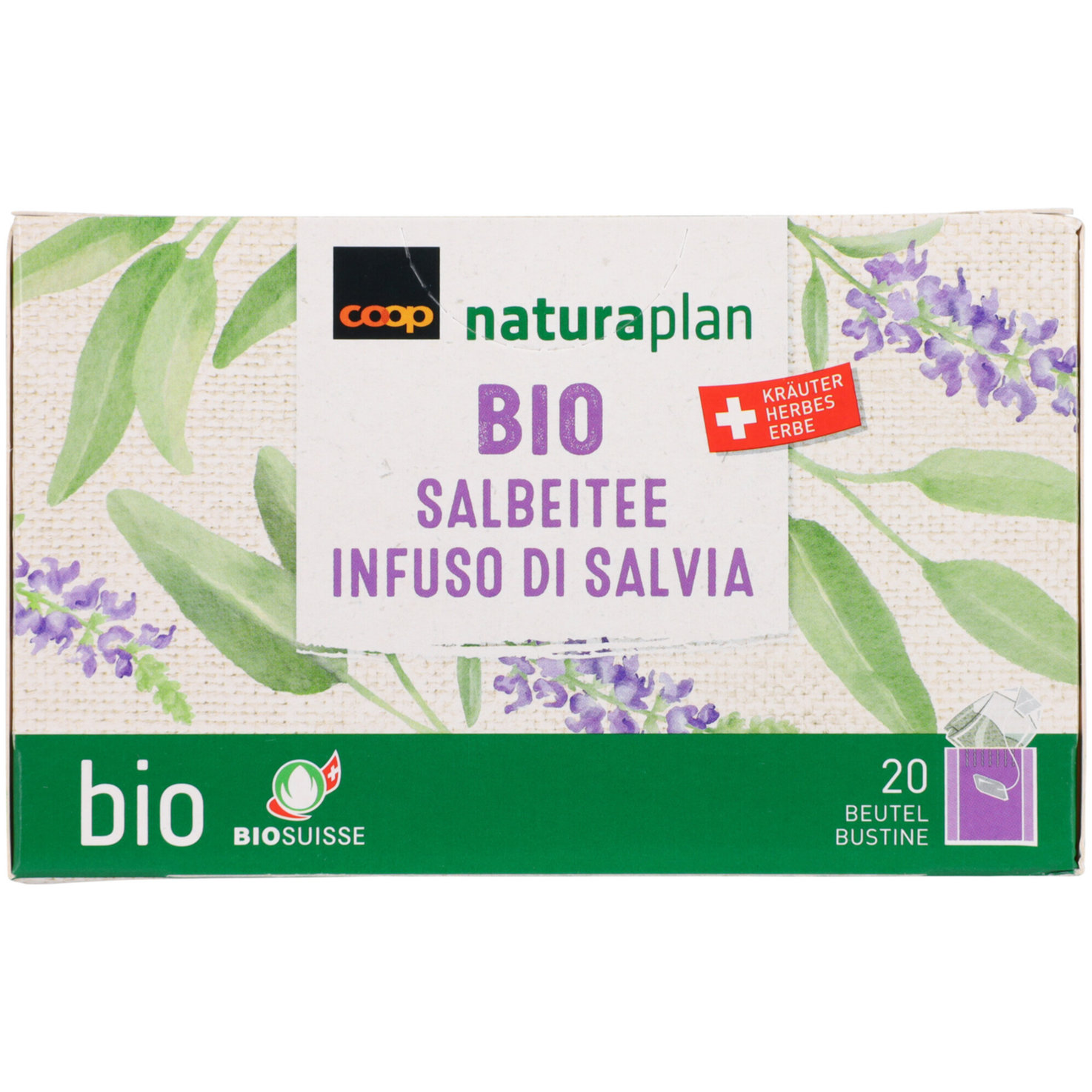 Bio Salbeitee Schweiz 20 Beutel