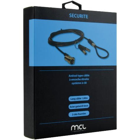 MCL 8LE-71016 câble antivol Noir 1,8 m