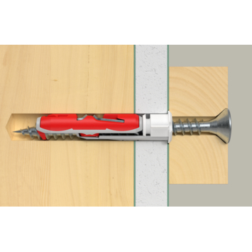 Fischer Hollewandplug DuoTec 10mm met schroef 2 stuks