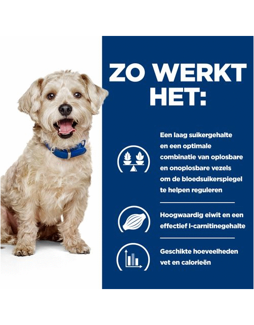 Hill's Prescription Diet W\/D Digestive\/Weight\/Diabetes Management Zak - Hondenvoer - Kip 10 kg