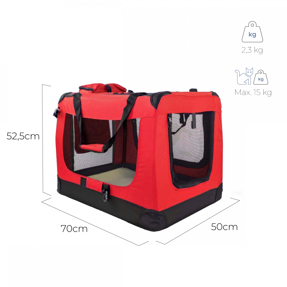 Transportador de animais de estimação vermelho Mobiclinic