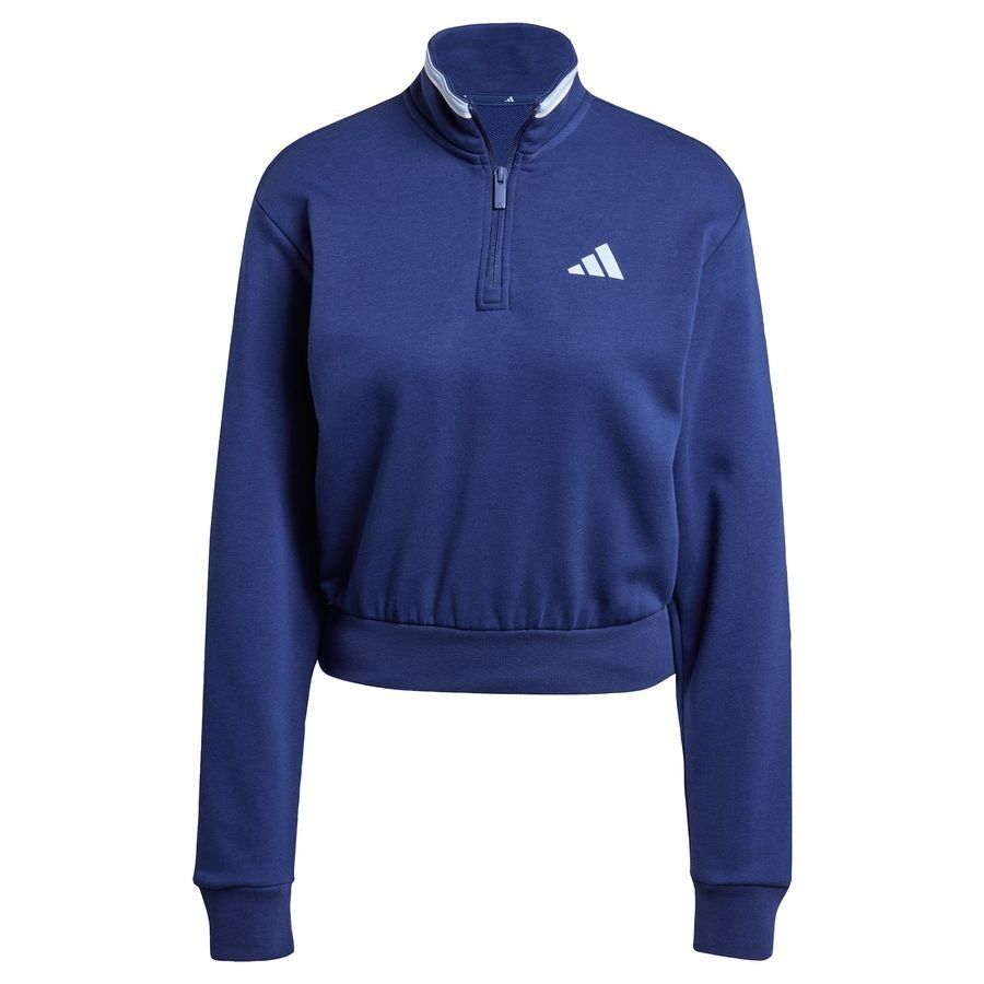 Adidas Veste de survêtement courte molleton à quart de zip Essentials Color Pop
