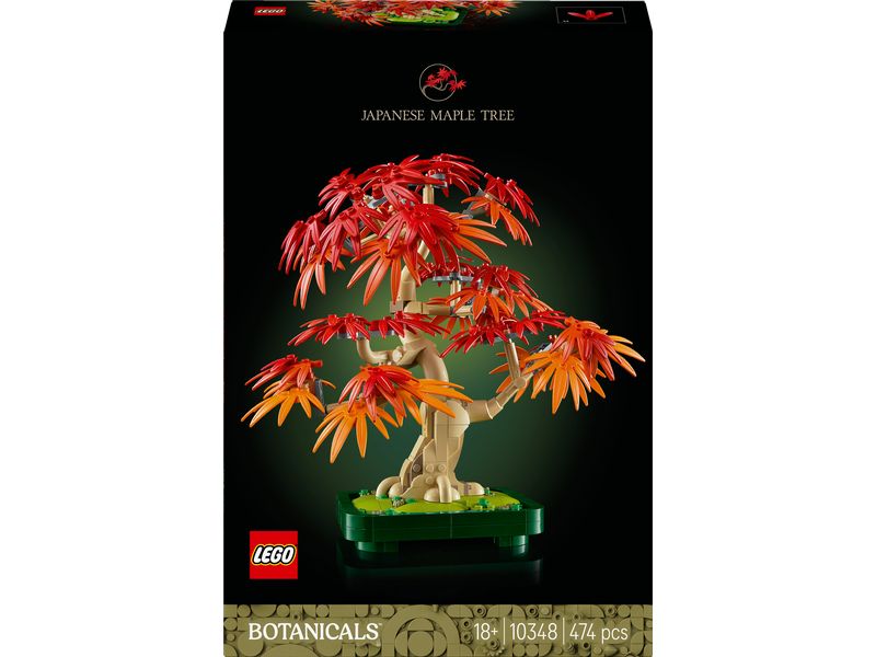 LEGO® Icons Botanicals Japanischer Roter Ahorn Bonsai-Baum Bauset für Erwachsene mit vielen authentischen Details
