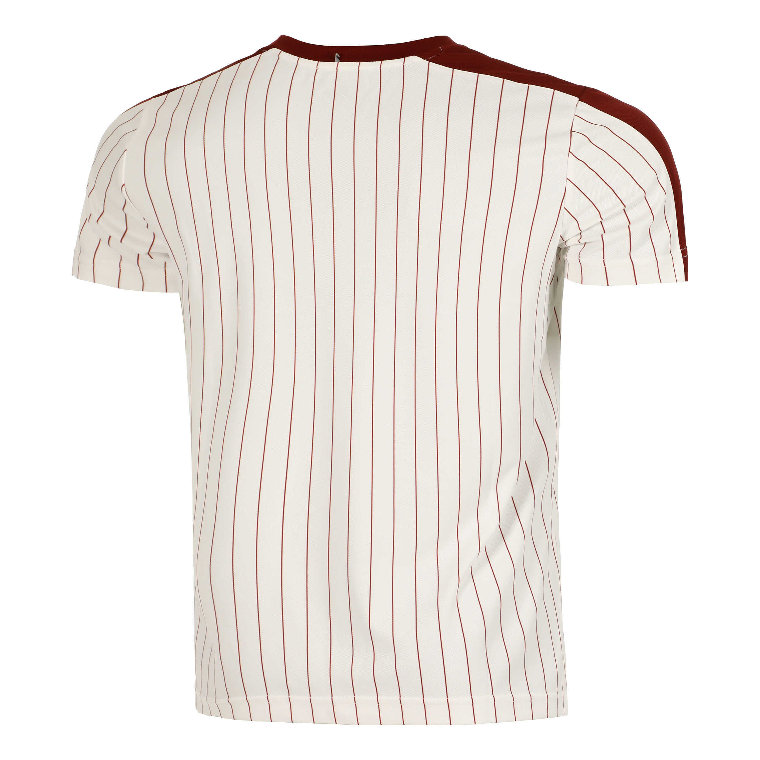 Fila Stripes Jascha 2 T-shirt Hommes - Blanc , Rouge Foncé