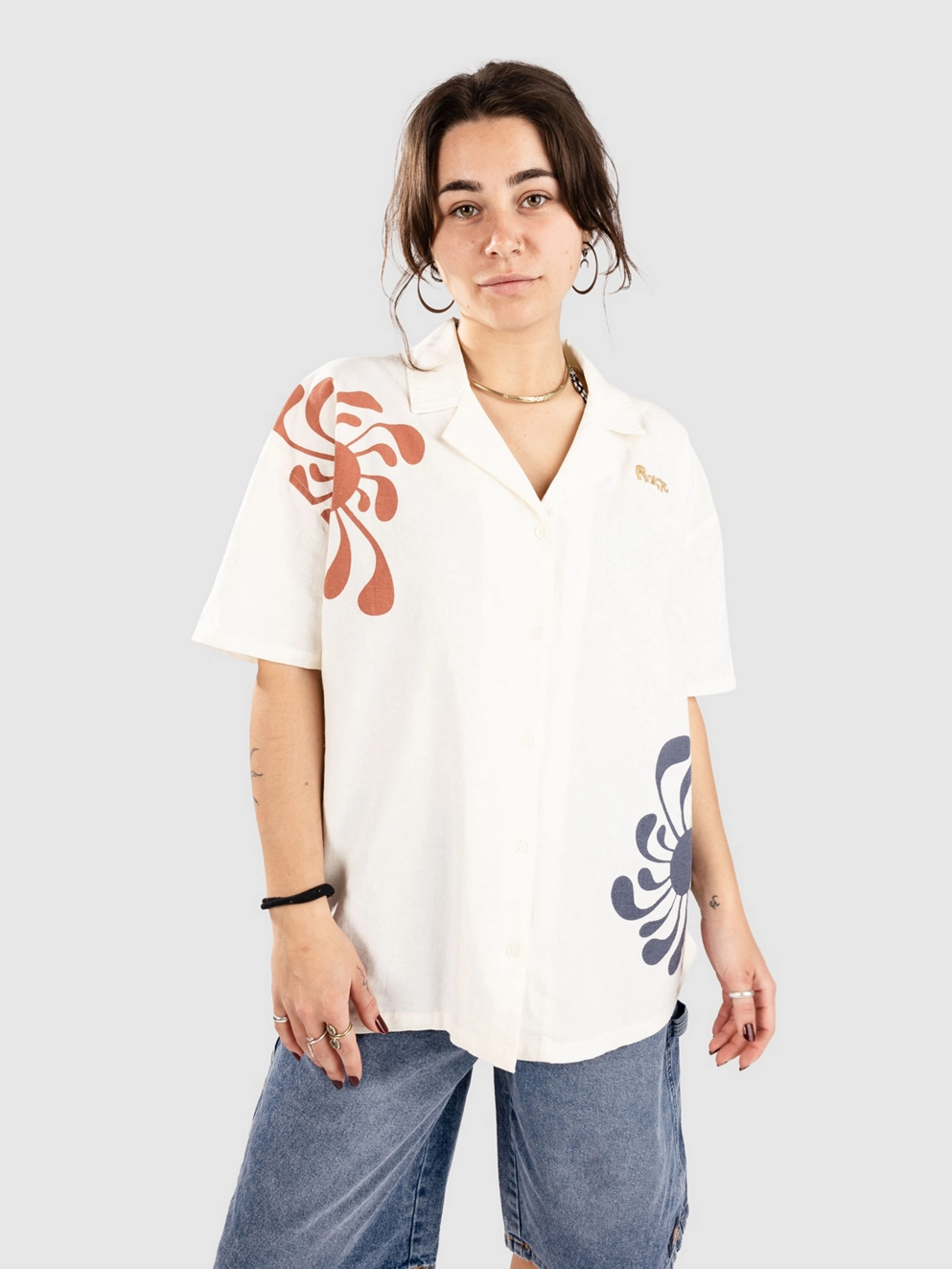 RVCA Lauryn Button Up Shirt natural